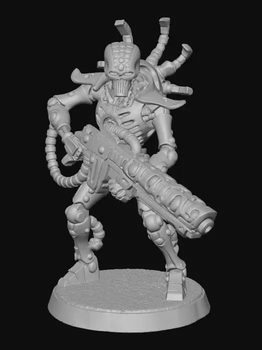 3D model for Necron Warrior Sentinel