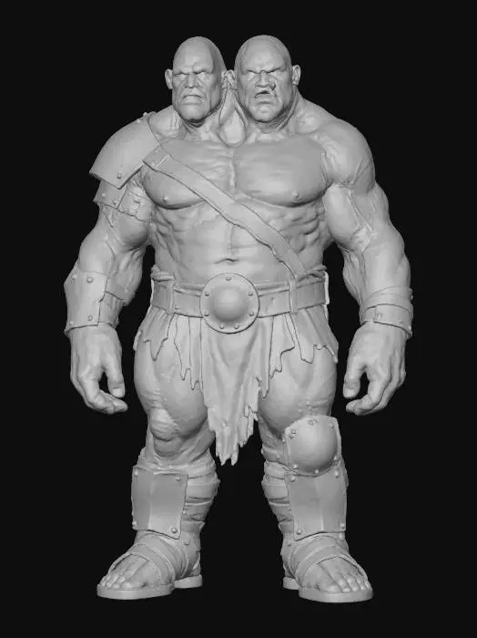 3D model for Two-Headed Warrior
