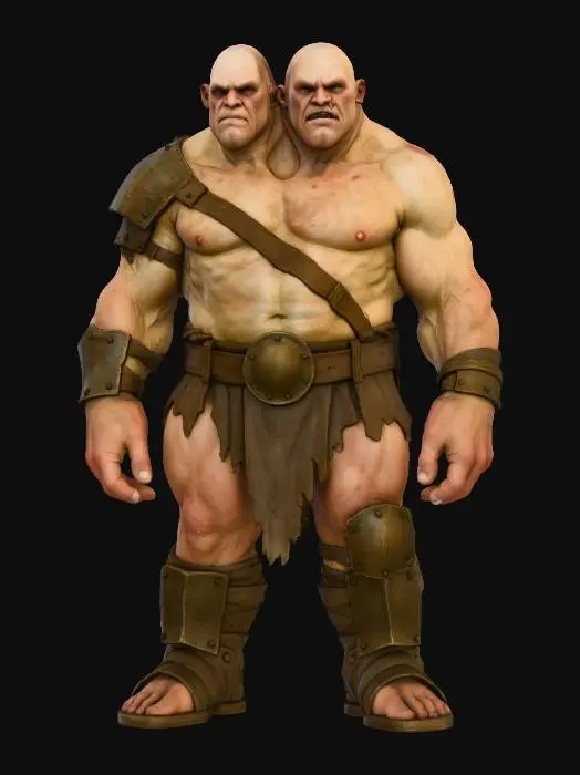 3D model for Two-Headed Warrior