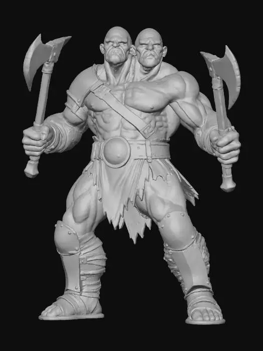 3D model for Two-Headed Warrior