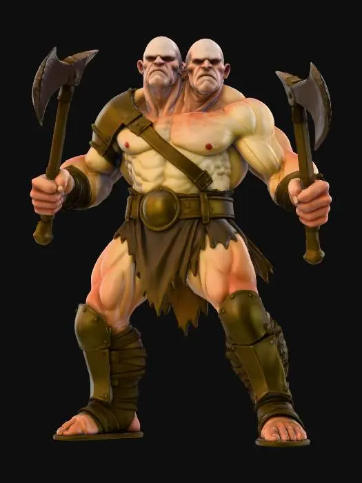 3D model for Two-Headed Warrior