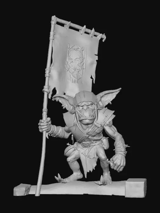 3D model for Goblin Standard-Bearer