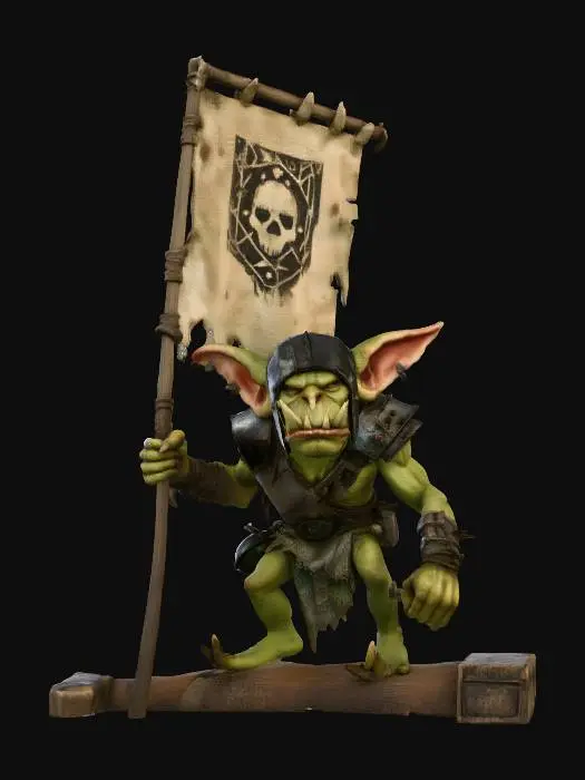 3D model for Goblin Standard-Bearer