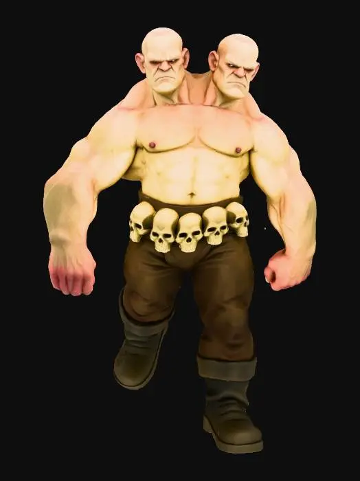 3D model for LOW POLY DUAL HEAD GIANT