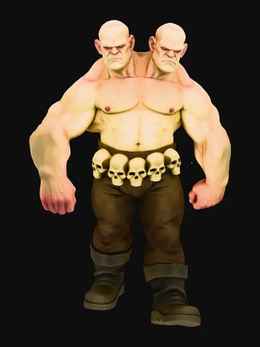 3D model for LOW POLY DUAL HEAD GIANT