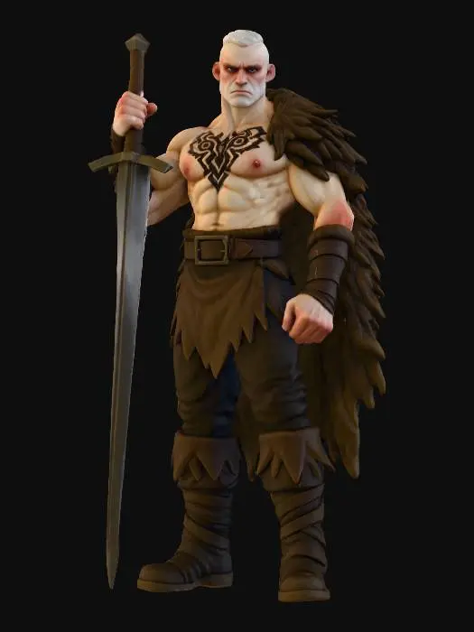 3D model for Warrior of the North