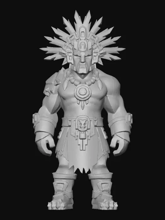3D model for Aztec Warrior