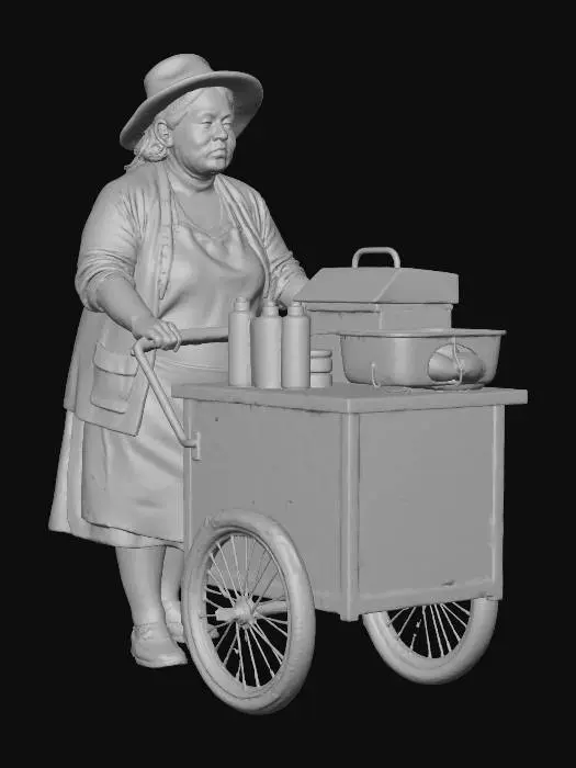 3D model for Food Cart Vendor