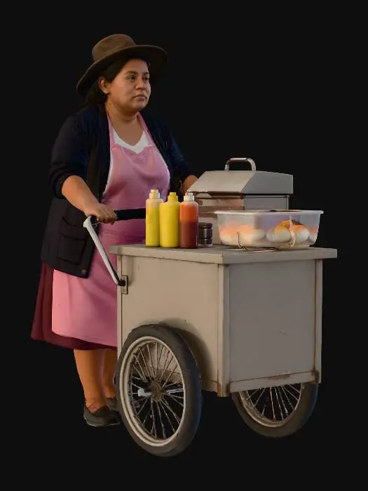3D model for Food Cart Vendor