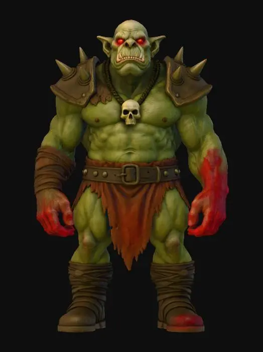 3D model for Orc Warlord