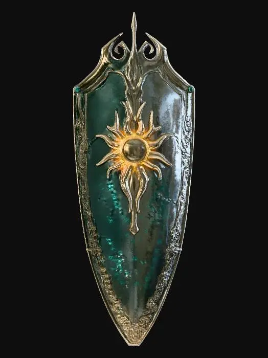 3D model for Sunburst Shield