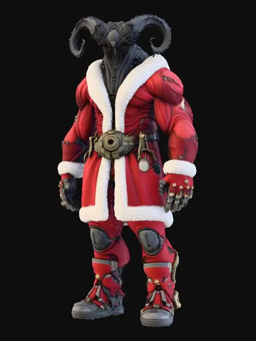3D model for Cyber Krampus, #Christmas2025#