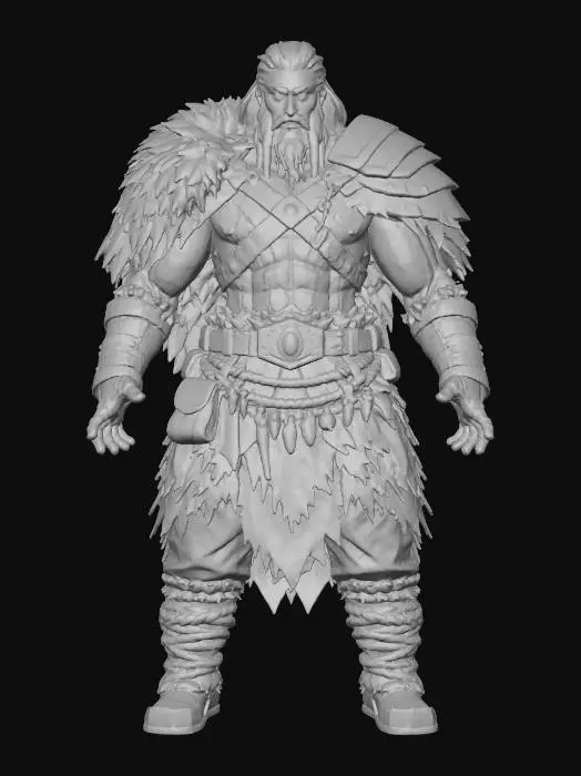 3D model for Warrior of the North