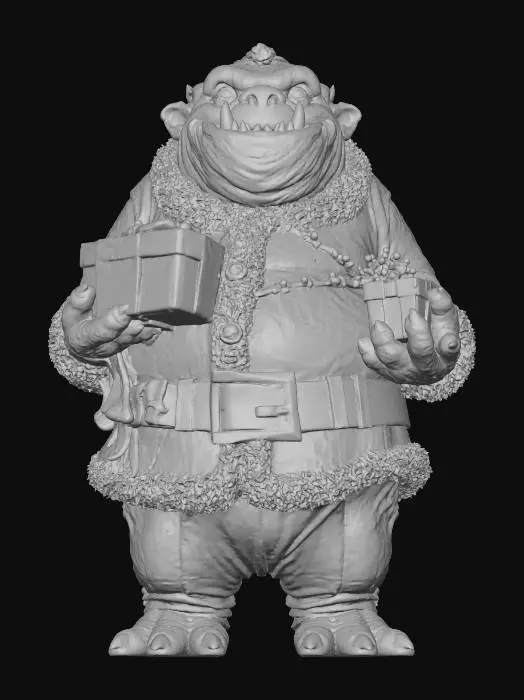 3D model for Gritty Santa's Gift Delivery, #Christmas2025#