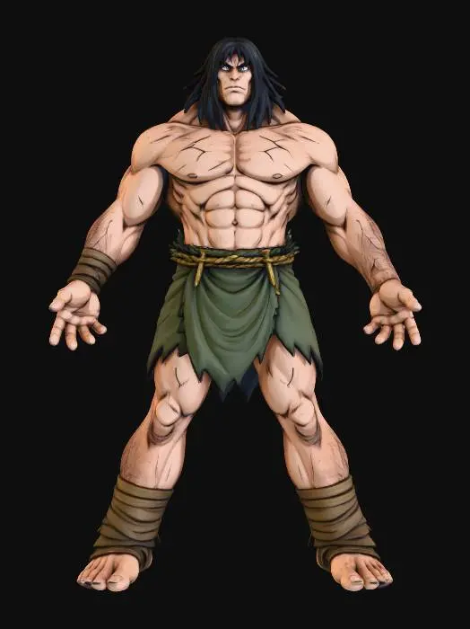 3D model for Warrior Stance