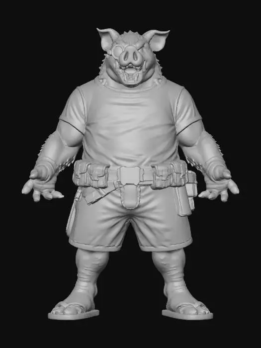 3D model for Cyberpunk Boar Rocker