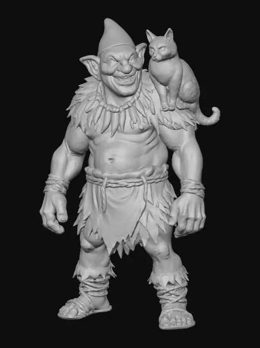 3D model for Goblin and Cat Duo