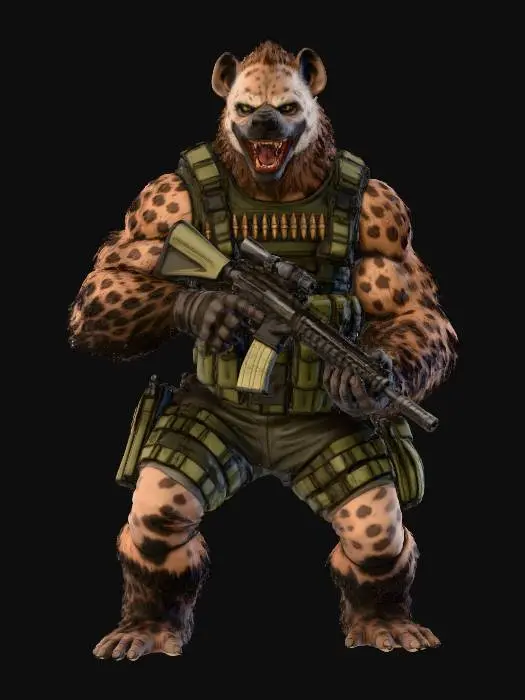 3D model for Hyena Mercenary
