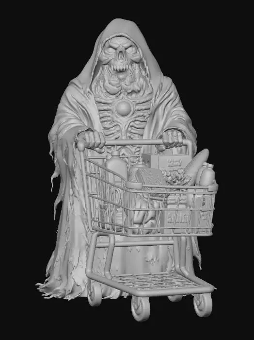 3D model for Groceries with a Ghoul
