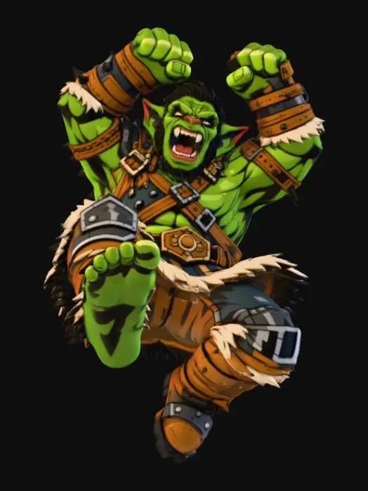 3D model for Fierce Orc Warlord