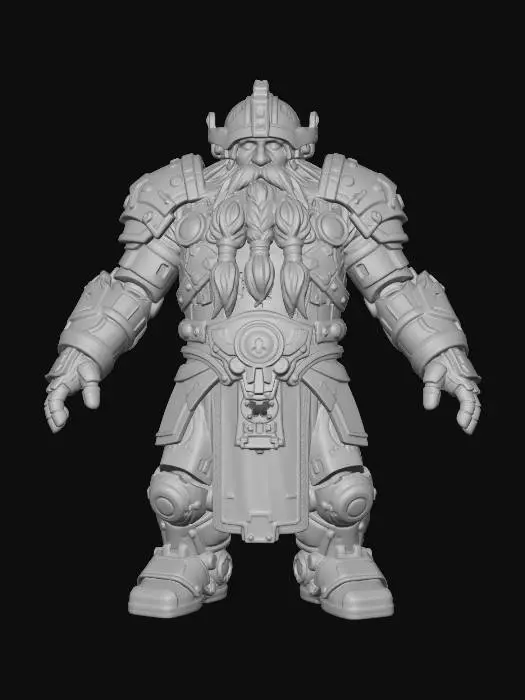 3D model for Mechanized Dwarf King