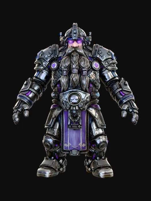 3D model for Mechanized Dwarf King