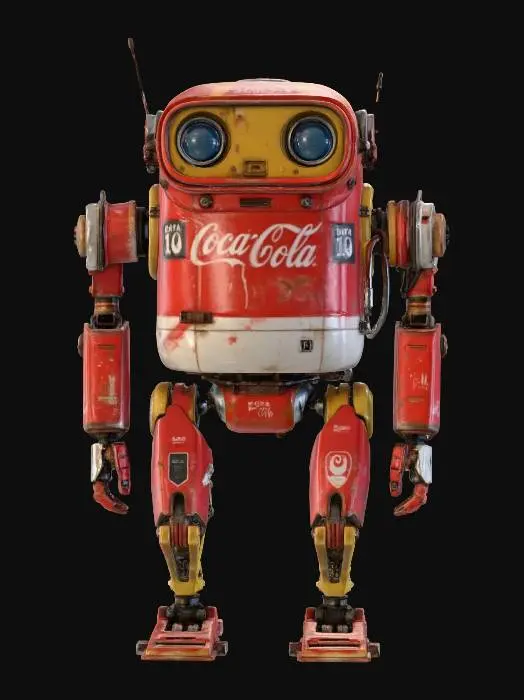 3D model for Vintage Cola Bot