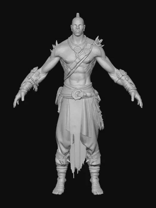 3D model for Warrior's Stance