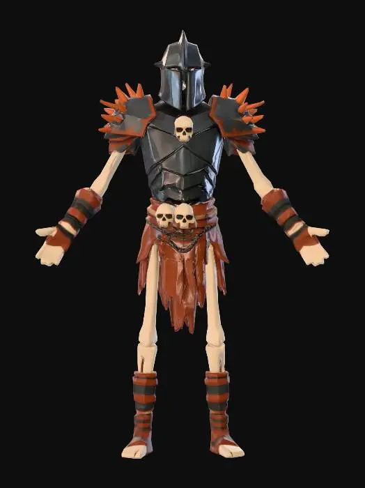 3D model for Spiked Skull Warrior