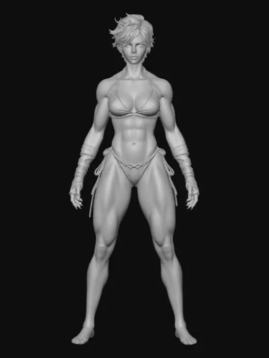 3D model for Warrior Pose