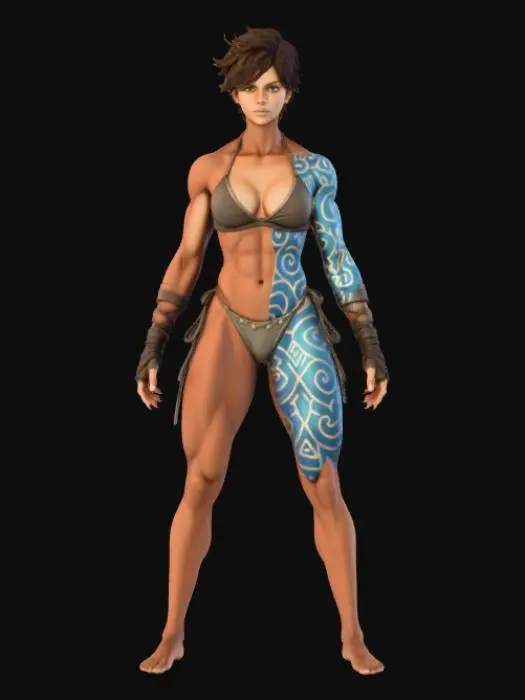 3D model for Warrior Pose