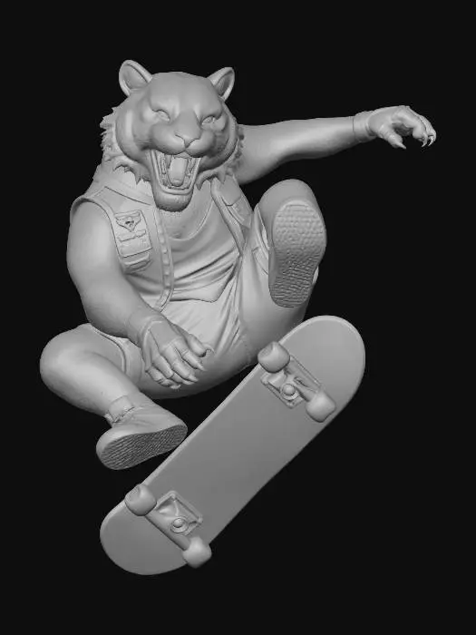 3D model for Skater Tiger Thrill