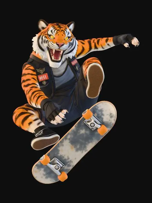3D model for Skater Tiger Thrill