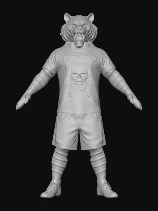 3D model for Tiger Metal Fan