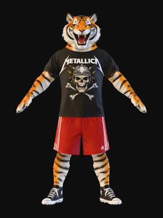 3D model for Tiger Metal Fan