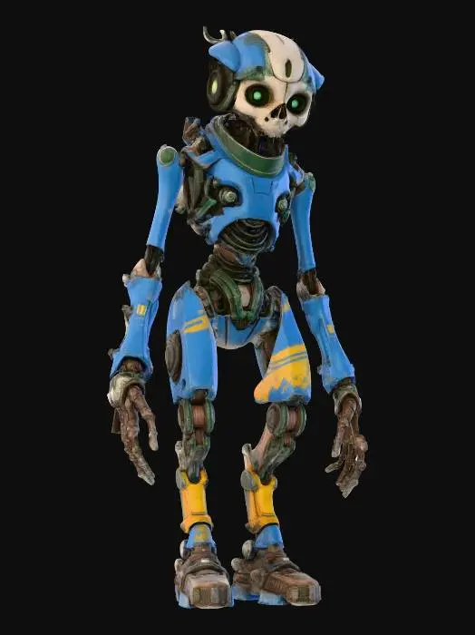 3D model for Cyber Skullbot