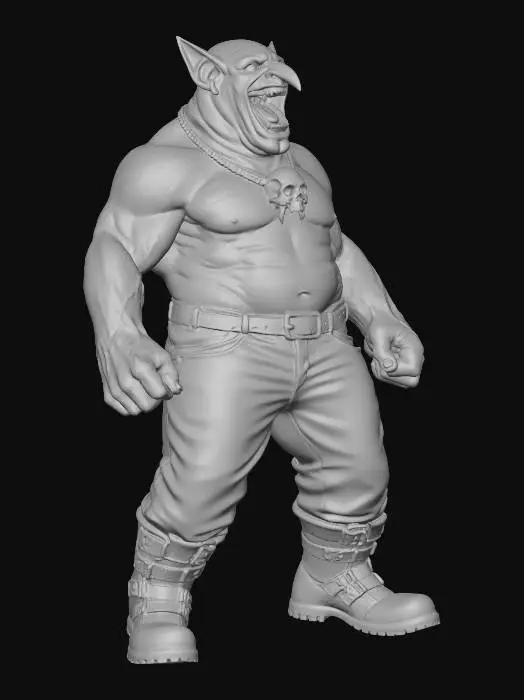 3D model for Berserker Ogre