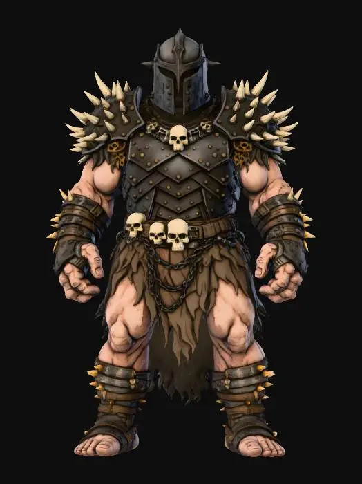 3D model for Dark Spiked Warrior