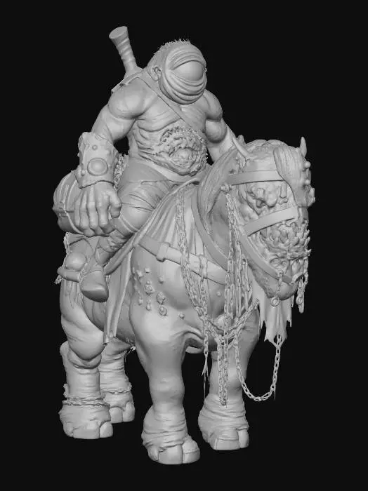 3D model for Cyclopean Rider