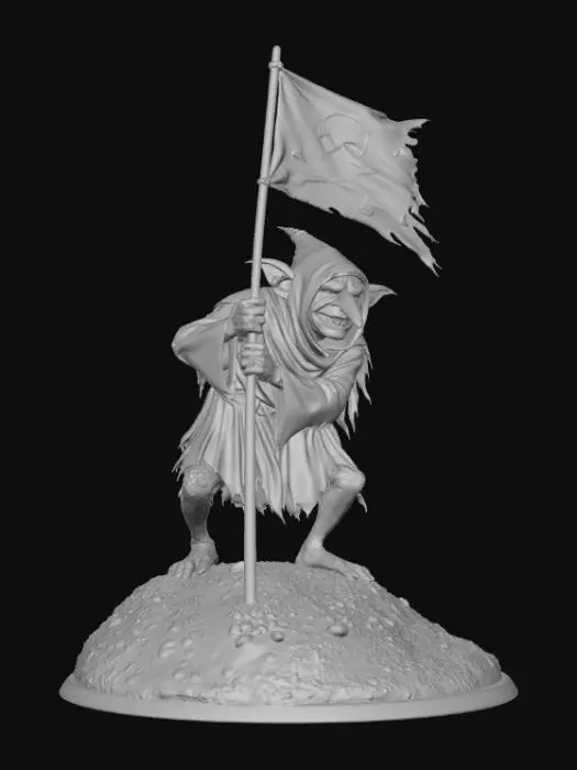 3D model for Goblin Standard-Bearer