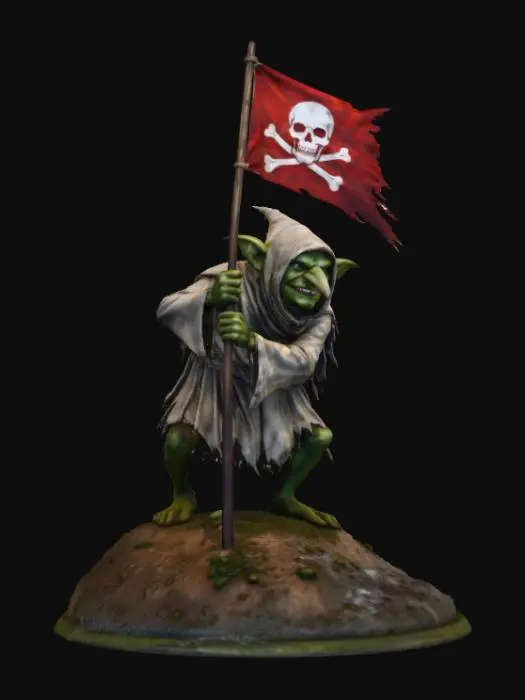 3D model for Goblin Standard-Bearer