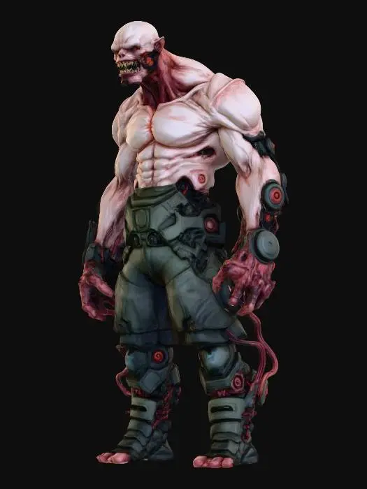 3D model for Mutant Cyborg Sentinel