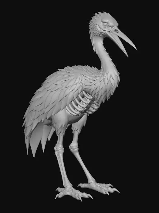 3D model for Crimson Heron