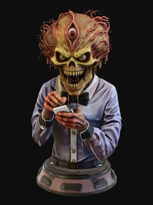 3D model for Waiter from the Beyond