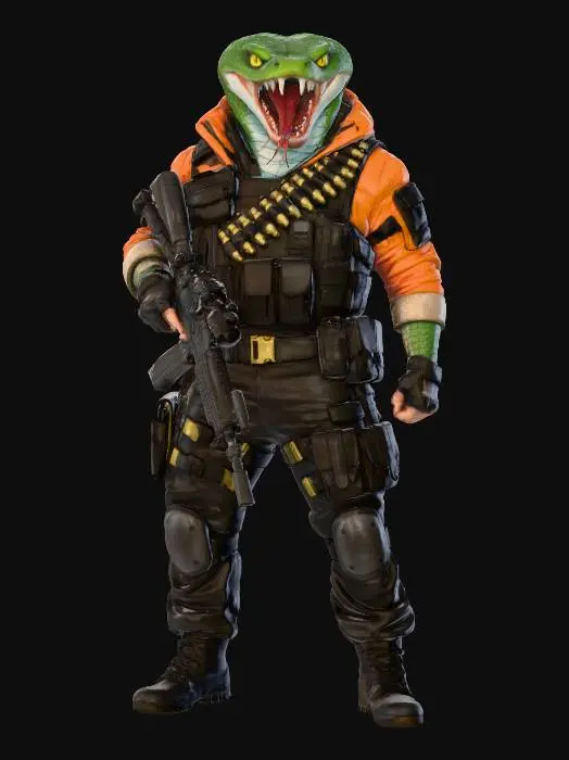 3D model for Venomous Warrior