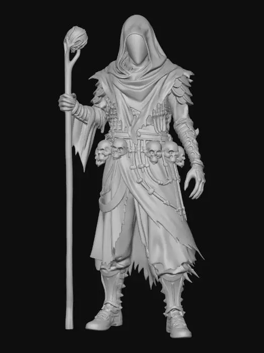3D model for Necromancer in the Wasteland