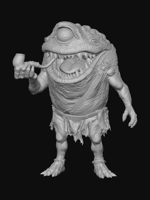 3D model for Pipe-Smoking Toadman