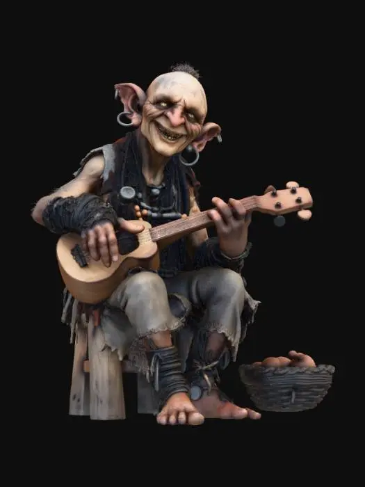 3D model for The Grinning Ukulele Troll
