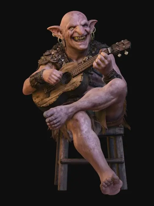 3D model for Ragged Goblin Minstrel