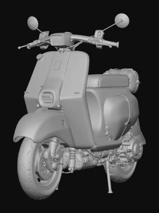 3D model for Azure Comet Scooter